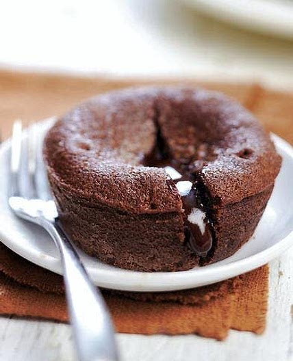 Coeurs coulants au Chocolat