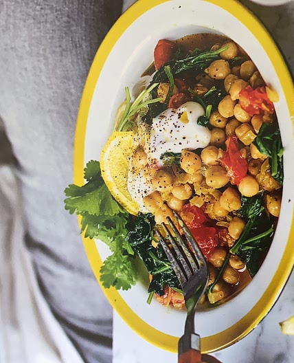 Chickpea, Tomato and Spinach Curry