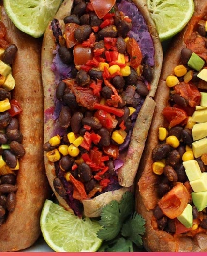Mexican Stuffed Sweet Potatoes