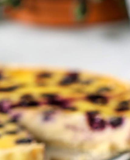 Blueberry cream cheese tart