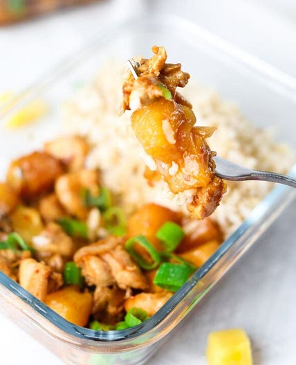 Spicy Pineapple Chicken Meal Prep