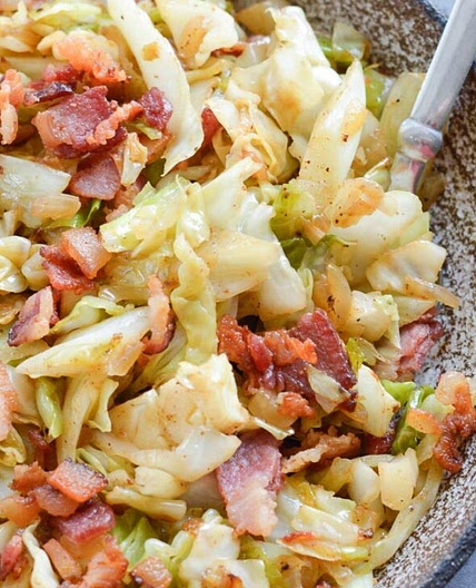 Southern Fried Cabbage with Bacon