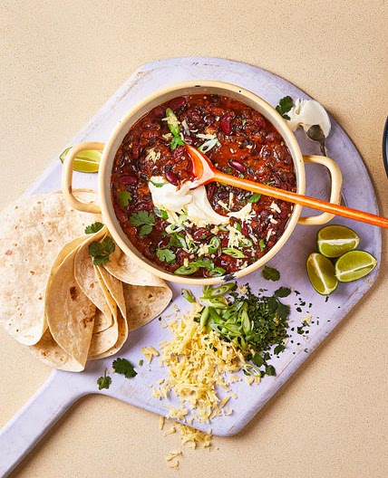 G - Cheesy Black Bean Chilli