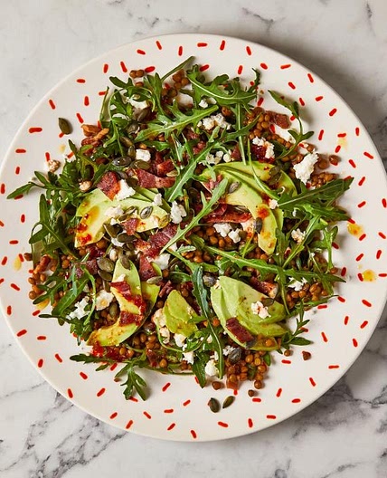 G - Crispy Bacon, Lentil & Avocado Salad