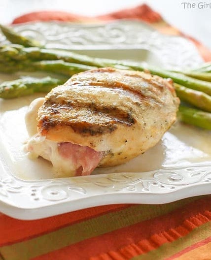 Grilled Chicken Cordon Bleu