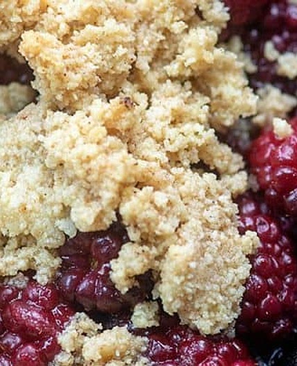 Low Carb Blackberry Cobbler