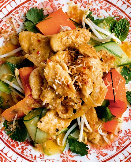 Lemongrass chicken with toasted coconut