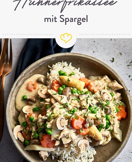 Hühnerfrikassee mit Spargel