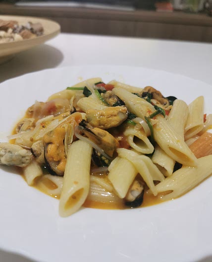 Mussels pasta