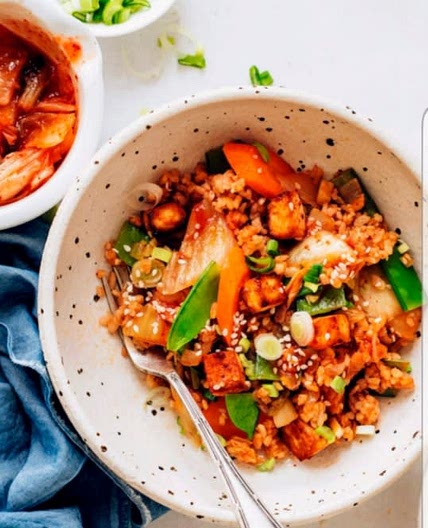 Kimchi Fried Rice (Plant-Based!) - Minimalist Baker