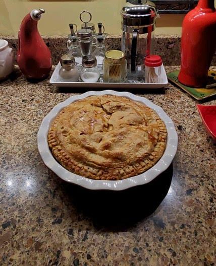 Caramel Apple Cranberry Pie