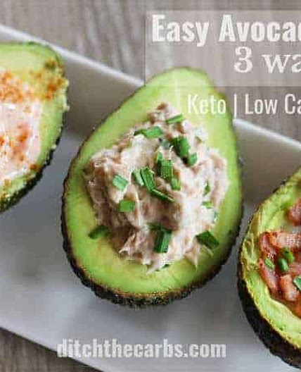 Easy Avocado Boats - 3 ways