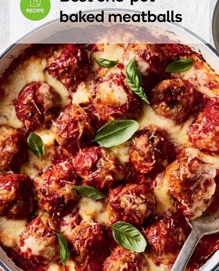 One Pot Baked Meatballs