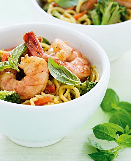 Hokkien noodles with prawns