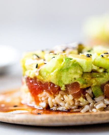 Ahi Tuna Poke Stacks