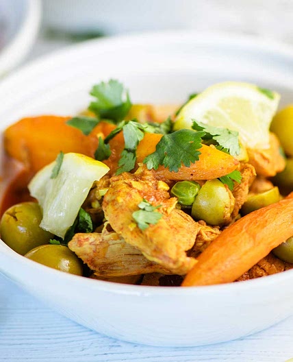 Moroccan Lemon Chicken Recipe Instant Pot or Slow Cooker