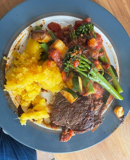 Steak and veg 