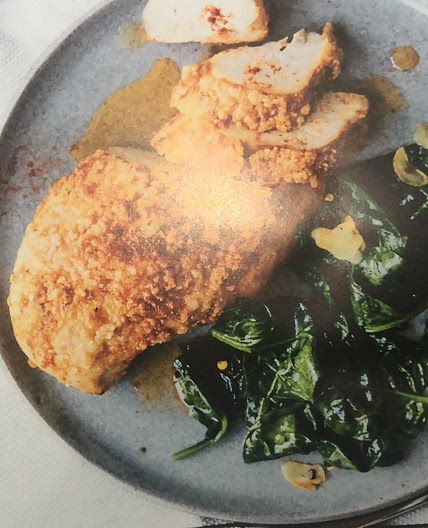 Chrissy Teigen’s Spice-Rubbed PARMESAN CHICKEN BREASTS 