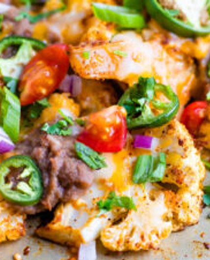 Cheesy Cauliflower Nachos