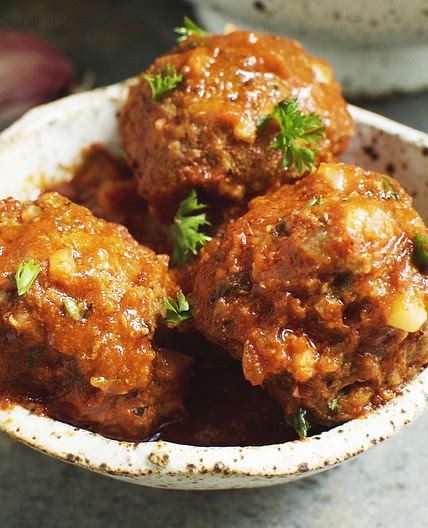 Low-Carb Porcupine Meatballs