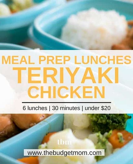 Meal Prep Lunches - Teriyaki Chicken
