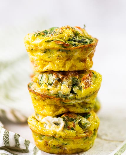 Sun-Dried Tomato, spinach and cheese egg cups