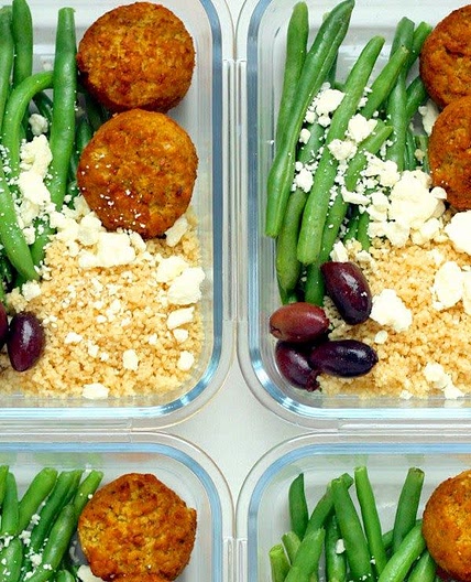 Meal-Prep Falafel Bowls with Tahini Sauce
