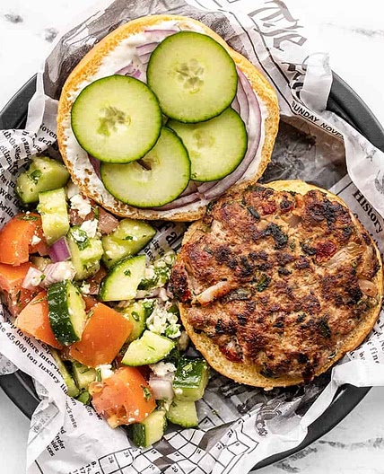 Mediterranean Turkey Burgers
