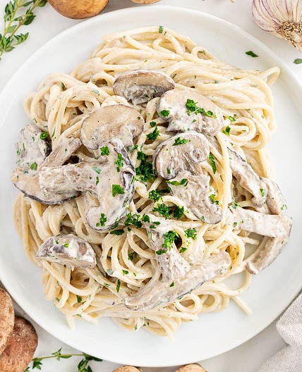 Creamy Vegan Mushroom Pasta