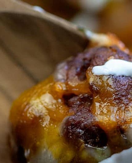 Enchilada Meatball Casserole