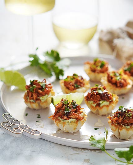 Chipotle Chicken Mini Tostadas