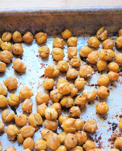 Baked Spiced Chickpeas (Garbanzos)