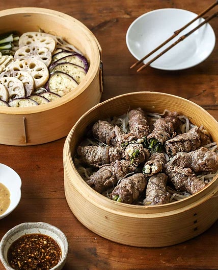 쇠고기깻잎말이찜