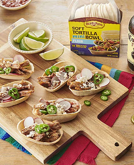 Carnitas Mini Taco Bowls