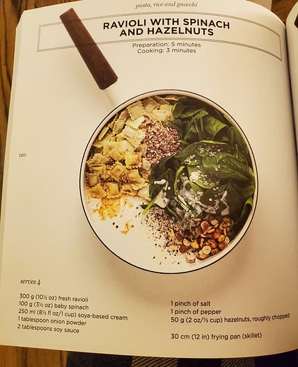 Ravioli with Spinach and Hazelnuts