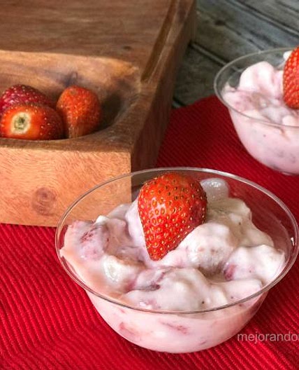 Cottage Cheese and Strawberry Dessert