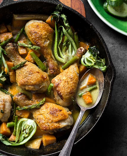 Braised Thai Curry Chicken - Paleo