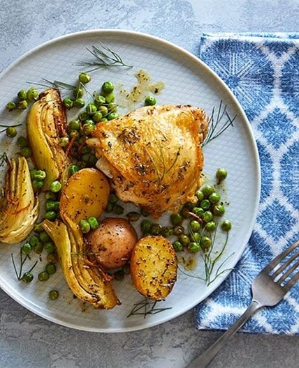 Roasted Chicken with Fennel & Potatoeshttps://www.pamperedchef.com/pws/chefmarcia/recipe/Main+Dishes/Roasted+Chicken+With+Fennel+and+Potatoes/1741000