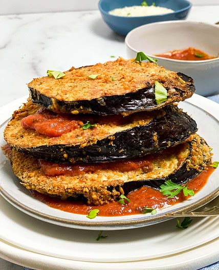 Air Fryer Eggplant Parmesan