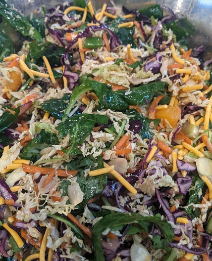 Over the Rainbow Mandarin Dinner Salad