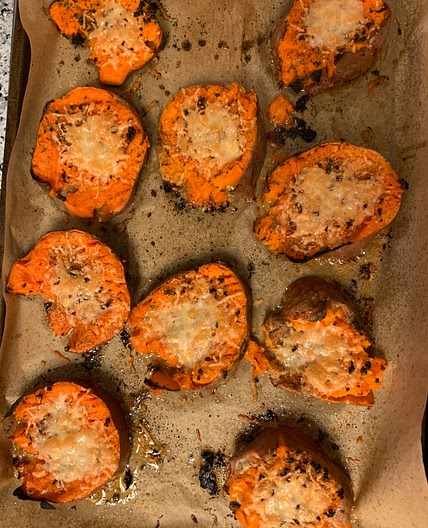 Smashed Sweet Potatoes