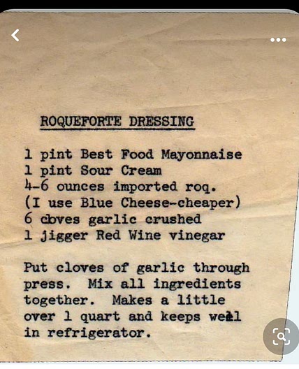 ROQUEFORT DRESSING