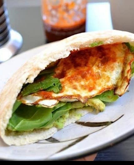 Avocado Breakfast Pita