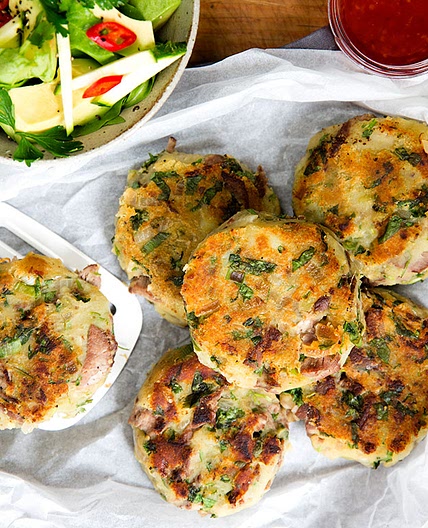 Kumara and Lamb Cakes