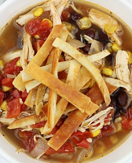 Crockpot Chicken Tortilla Soup