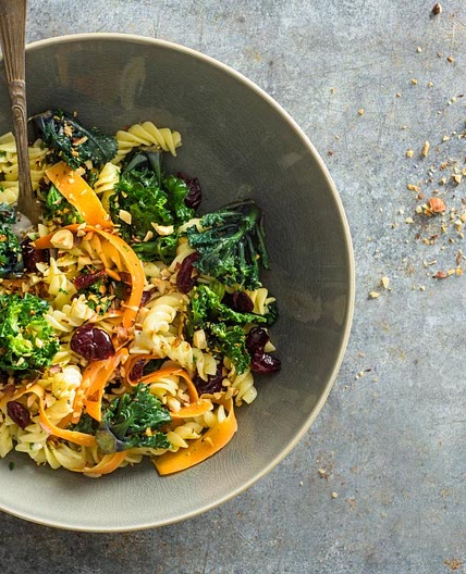 Pasta mit Federkohl