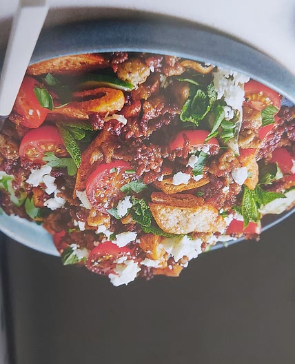CUMIN-SPICED LAMB AND FETA FATTOUSH