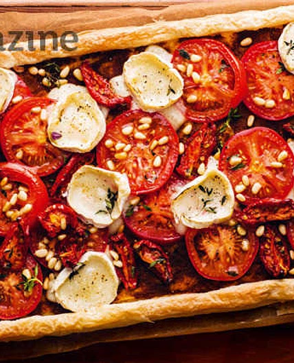 Tomato and goat's cheese tart