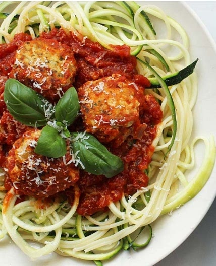 Turkey Meatballs with Zoodles