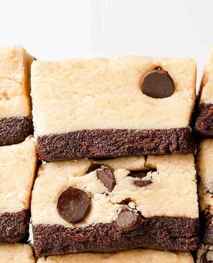 Cookie Dough Brownie Bites (No Bake!)